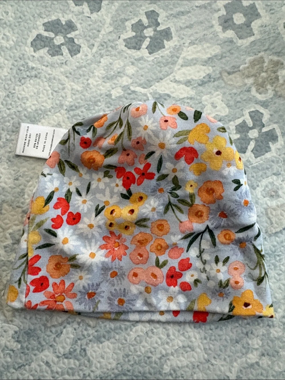 NWOT Lou Lou & Company Hadley Top Knot Hat Size Newborn - 3 Months